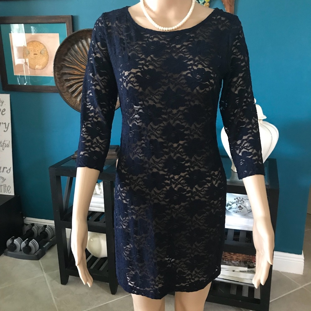Sexy sheer lace dress size medium